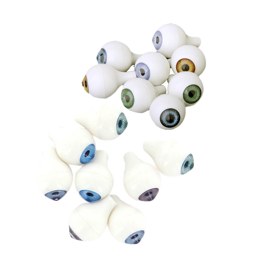 8 Pairs Doll Eyeballs Round Acrylic Eyes for DIY Doll Bear Crafts Supplies