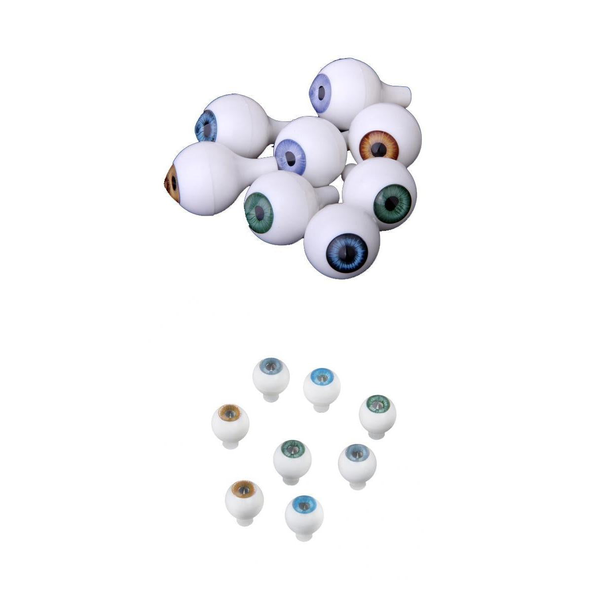 16 Pieces Doll Eyeballs Round Acrylic Eyes for DIY Doll Bear Crafts Supplies
