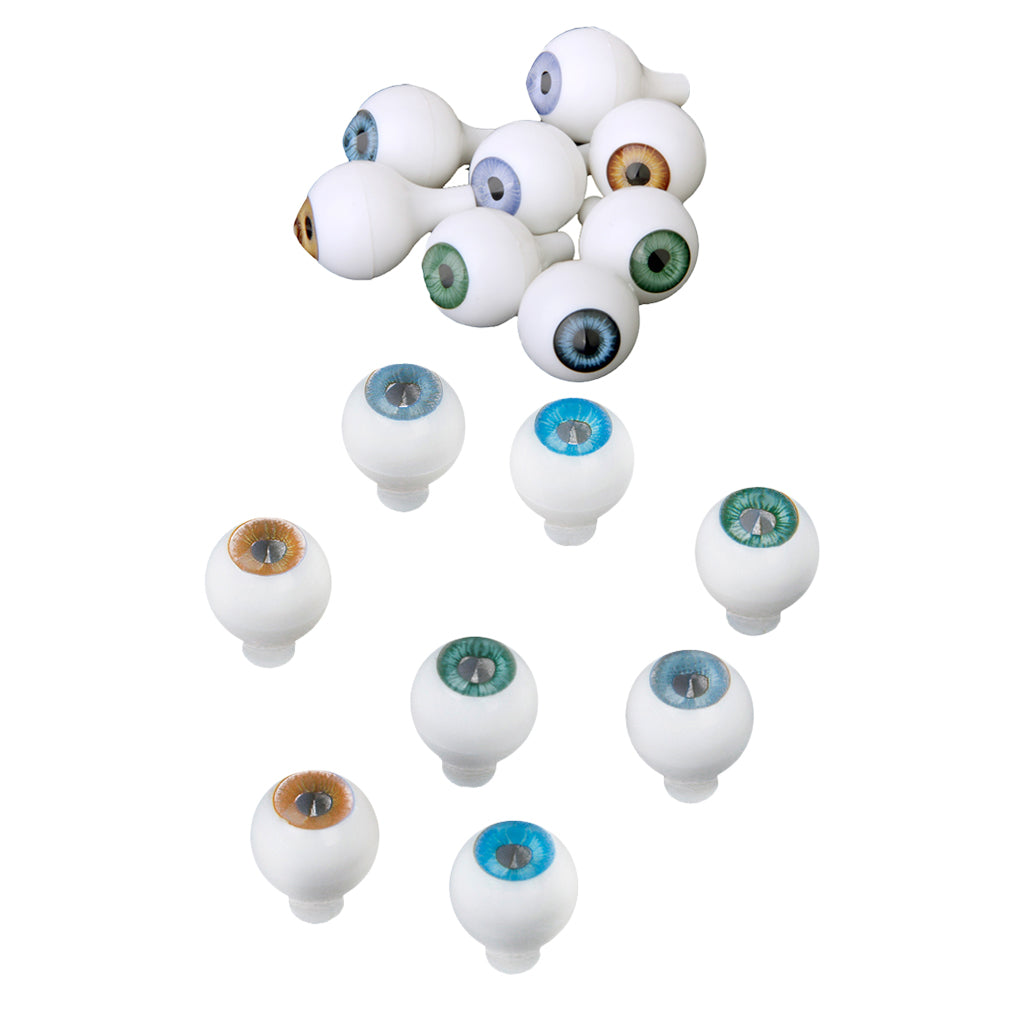 16 Pieces Doll Eyeballs Round Acrylic Eyes for DIY Doll Bear Crafts Supplies
