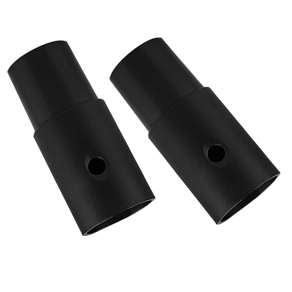 2 pcs Vacuum Cleaner Brush Hose Connector Adapter 32mm Inner Diameter Black