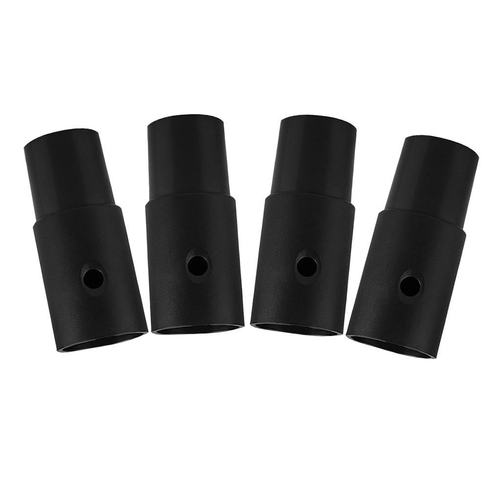 4x Vacuum Cleaner Brush Hose Connector Adapter 32mm Inner Diameter Black