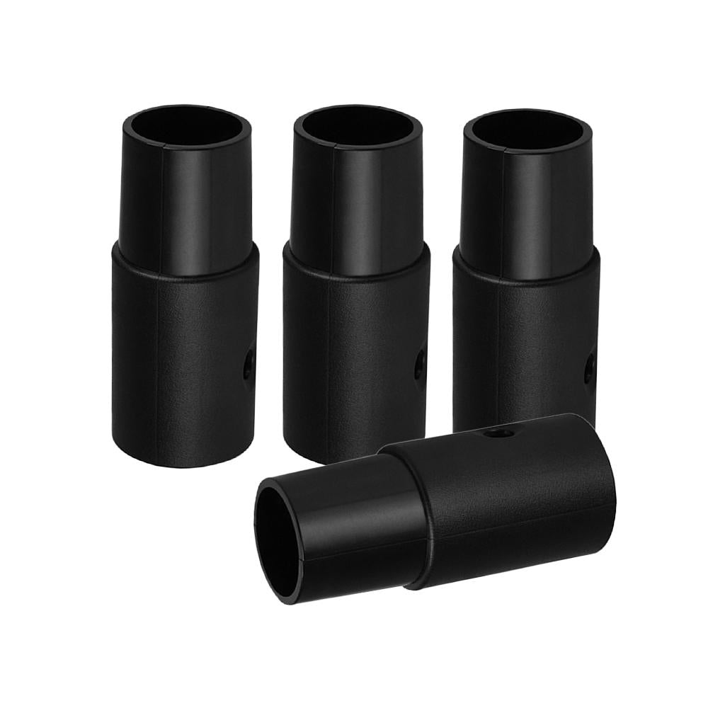 4x Vacuum Cleaner Brush Hose Connector Adapter 32mm Inner Diameter Black