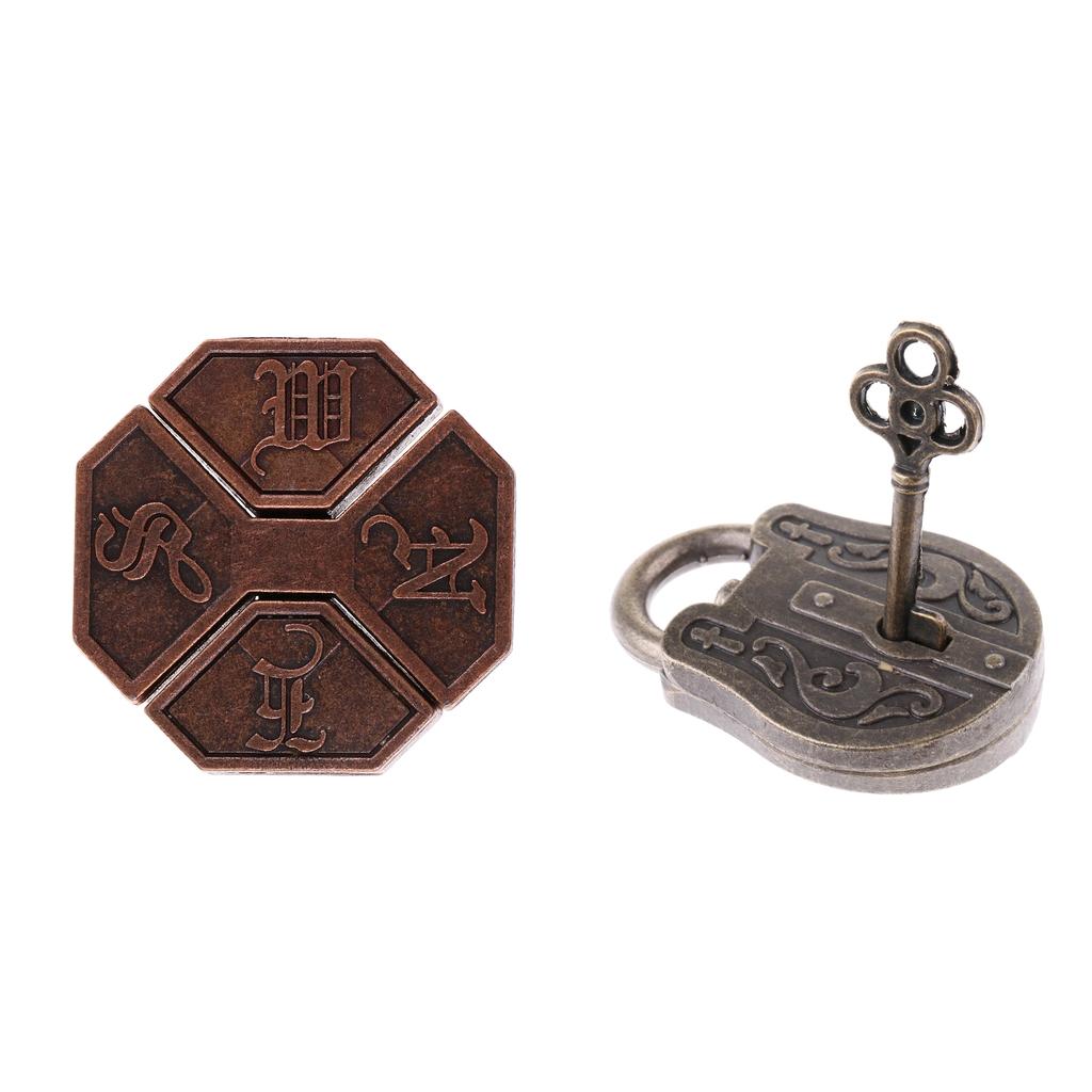 2x Chinese Lock Puzzles Metal Brain Teaser IQ Test Toys for Adults Children