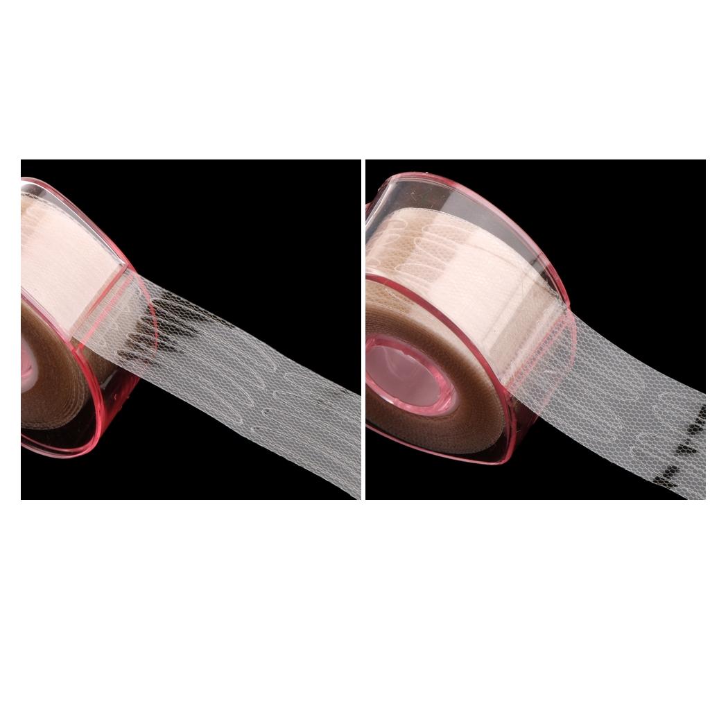 2 Rolls Invisible Fiber Double Eyelid Lift Strips Tape Glue Adhesive Sticker