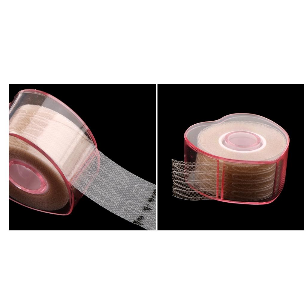 2 Rolls Invisible Fiber Double Eyelid Lift Strips Tape Glue Adhesive Sticker
