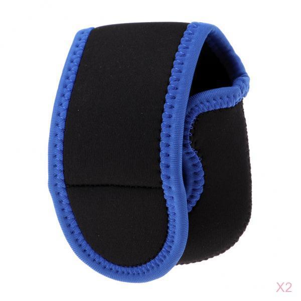2pcs Baitcasting Reel Bag Cover Fishing Reel Pouch Protective Case Storage
