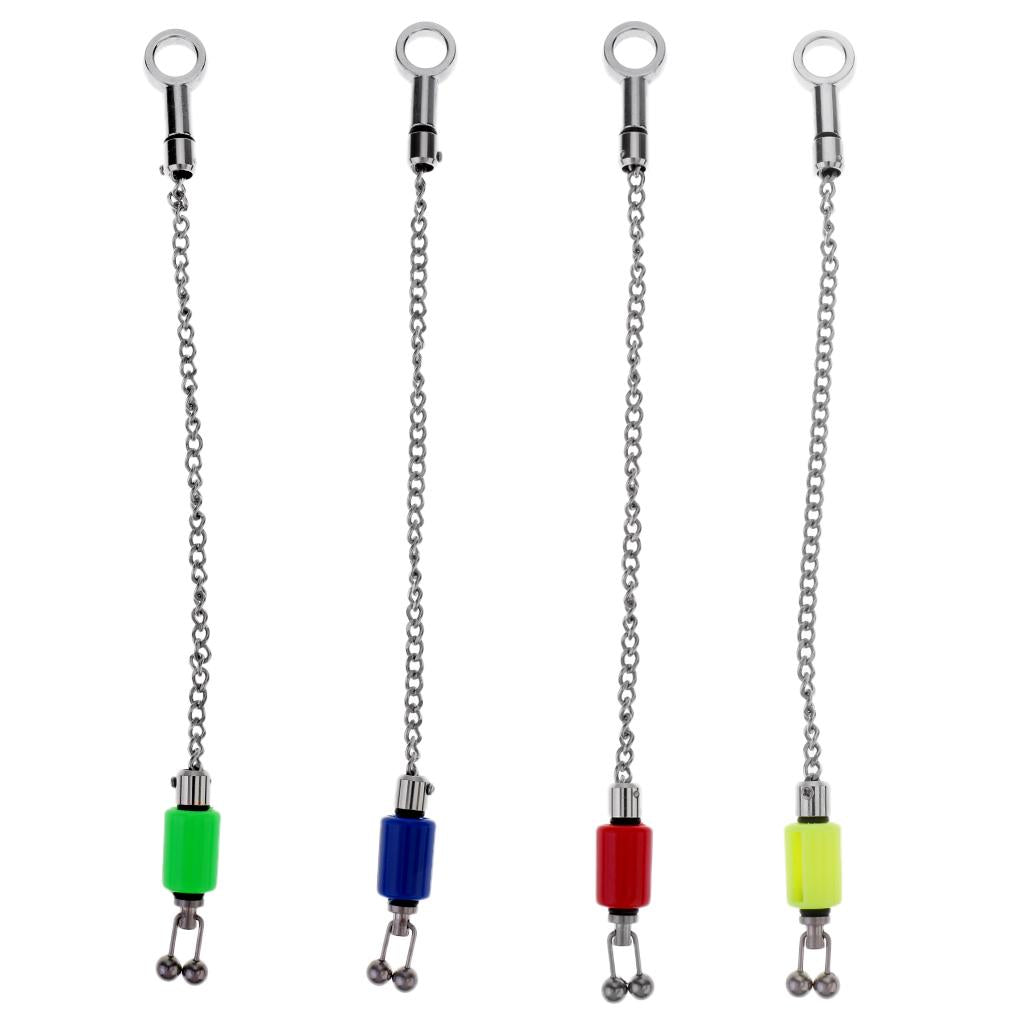 4 Pieces Slim Line Carp Fishing Indicator Bite Alarm Chains Fishing Tackle