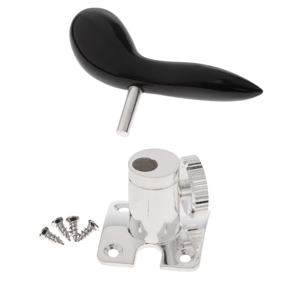 1 Set Bassoon Hand Holder Saddle Rest Stem Base Silver Plated for Bassoon