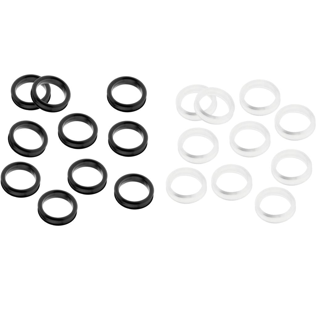 20Pcs Finger Ring Grips Inserts for Barber Hairdressing Shear Scissors