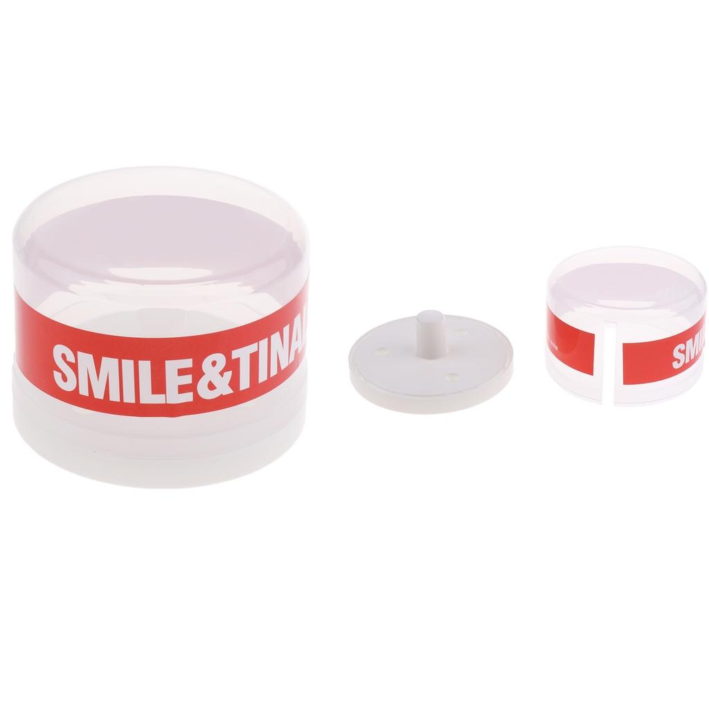 2x Plastic Box Disposable Neck Paper Container Salon Strip Holder Case