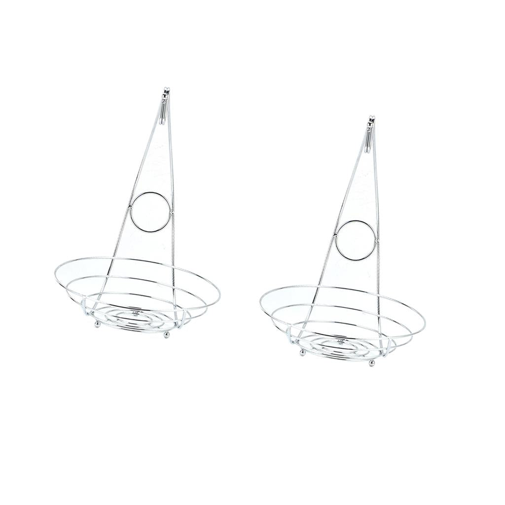 2 in 1 Banana Hanger Fruit Bowl Tree Holder Storage Basket Stand Hook Pack 2