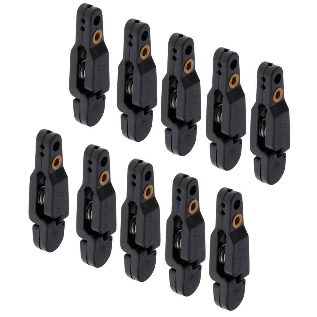 10x Snap Release Clip for Weight Planer Board Kite Offshore Fishing Black