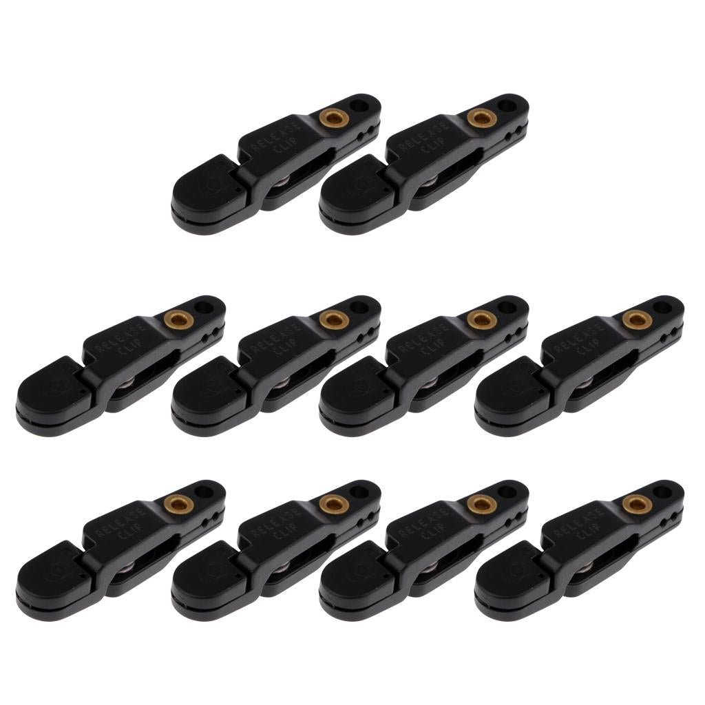 10x Snap Release Clip for Weight Planer Board Kite Offshore Fishing Black