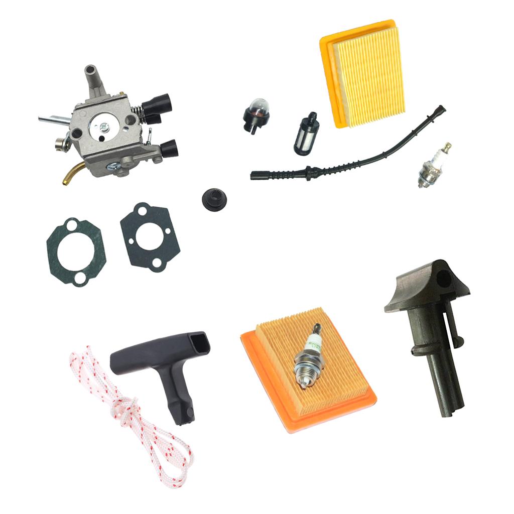 Carburetor Air Filter Starter Handle for STIHL FS120 FS200 FS250 FS300 Parts