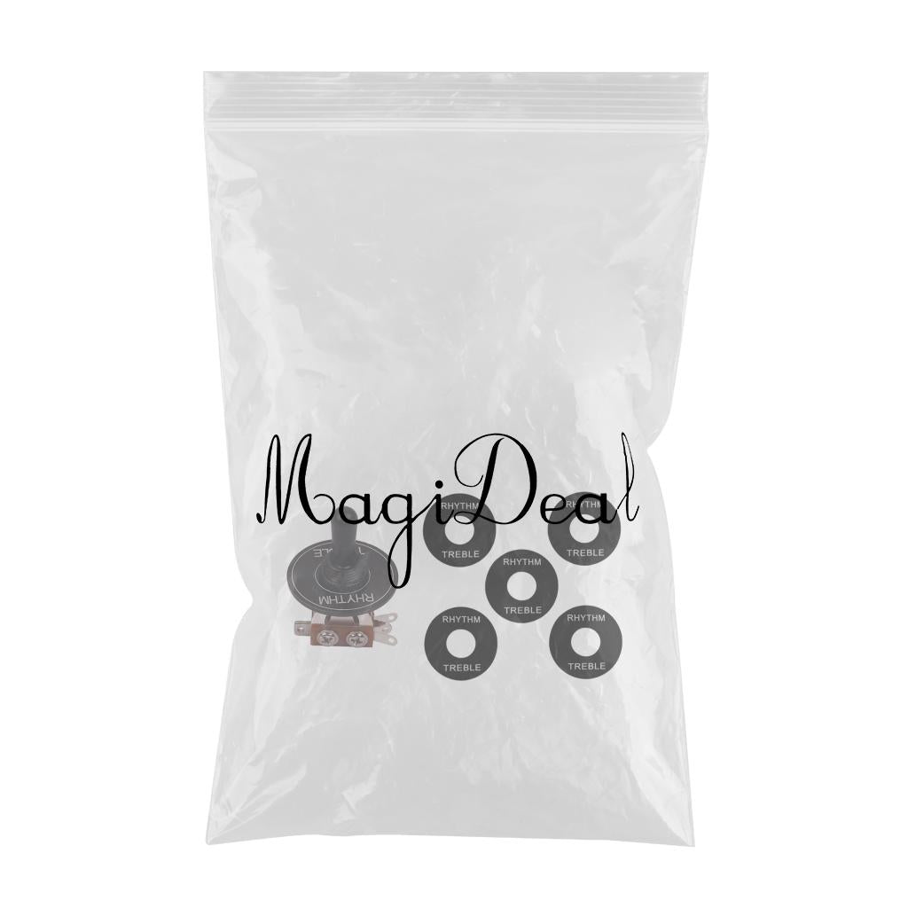 3 Way Toggle Switch Plate with Rhythm Treble Washer Ring for LP SG Guitar