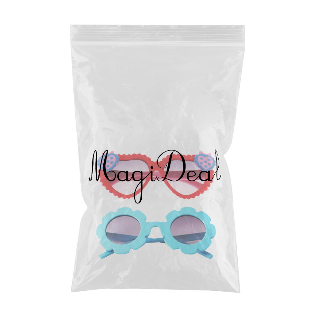 2Pcs Baby Girls Soft Plastic UV400 Protection Sunglasses