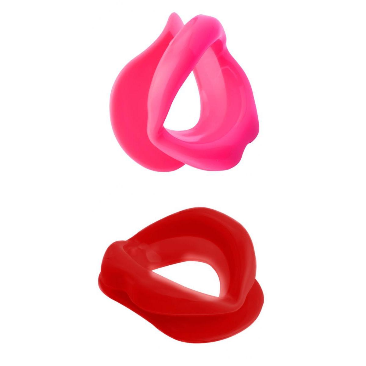 2x Silicone Face Lift Slimmer Lip Trainer Tightener Muscle Oral Exerciser