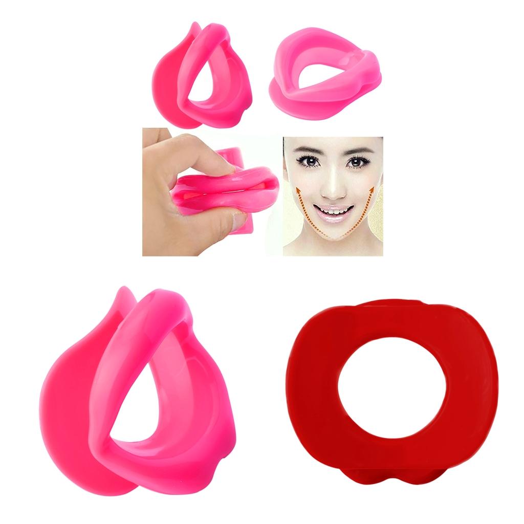 2x Silicone Face Lift Slimmer Lip Trainer Tightener Muscle Oral Exerciser