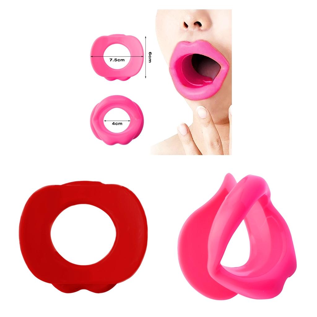 2x Silicone Face Lift Slimmer Lip Trainer Tightener Muscle Oral Exerciser