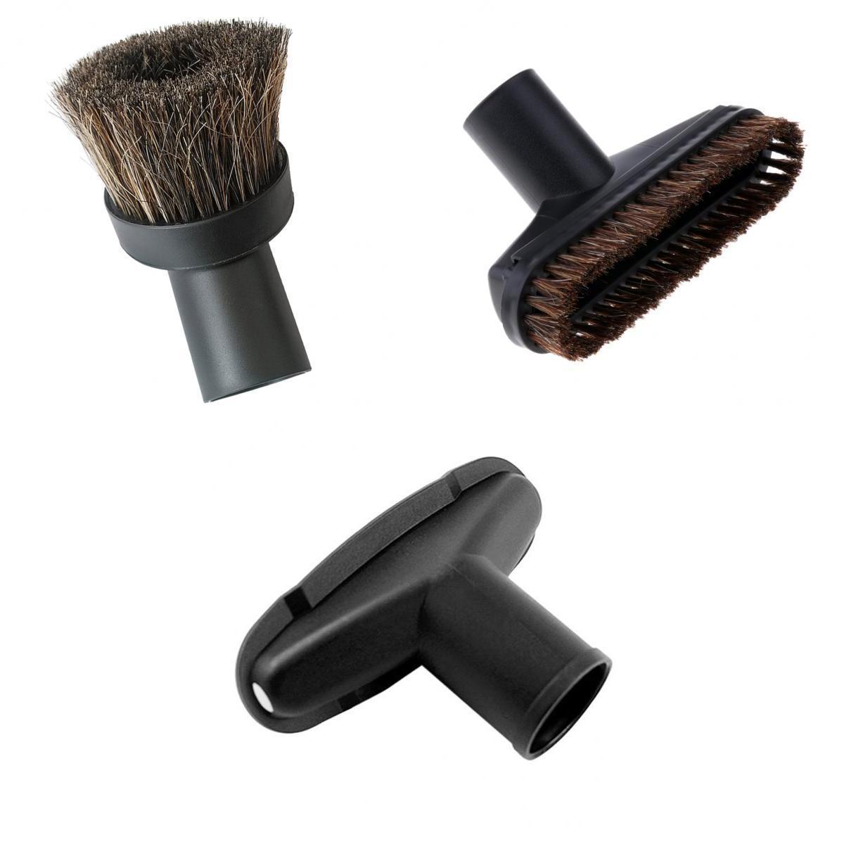 3pcs 32mm/1.25 Universal Soft Round Vacuum Cleaner Brush Heads Replacement "