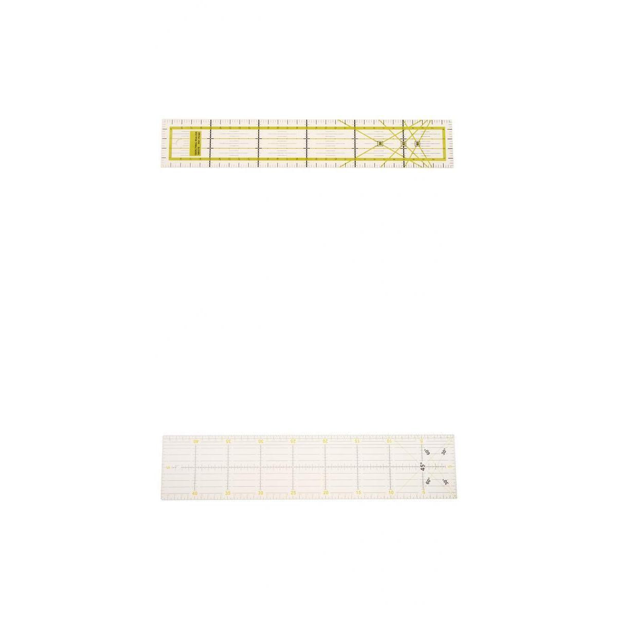 2 Pieces Plastic Rectangle Quilting Template Patchwork Tailor Sewing Rulers