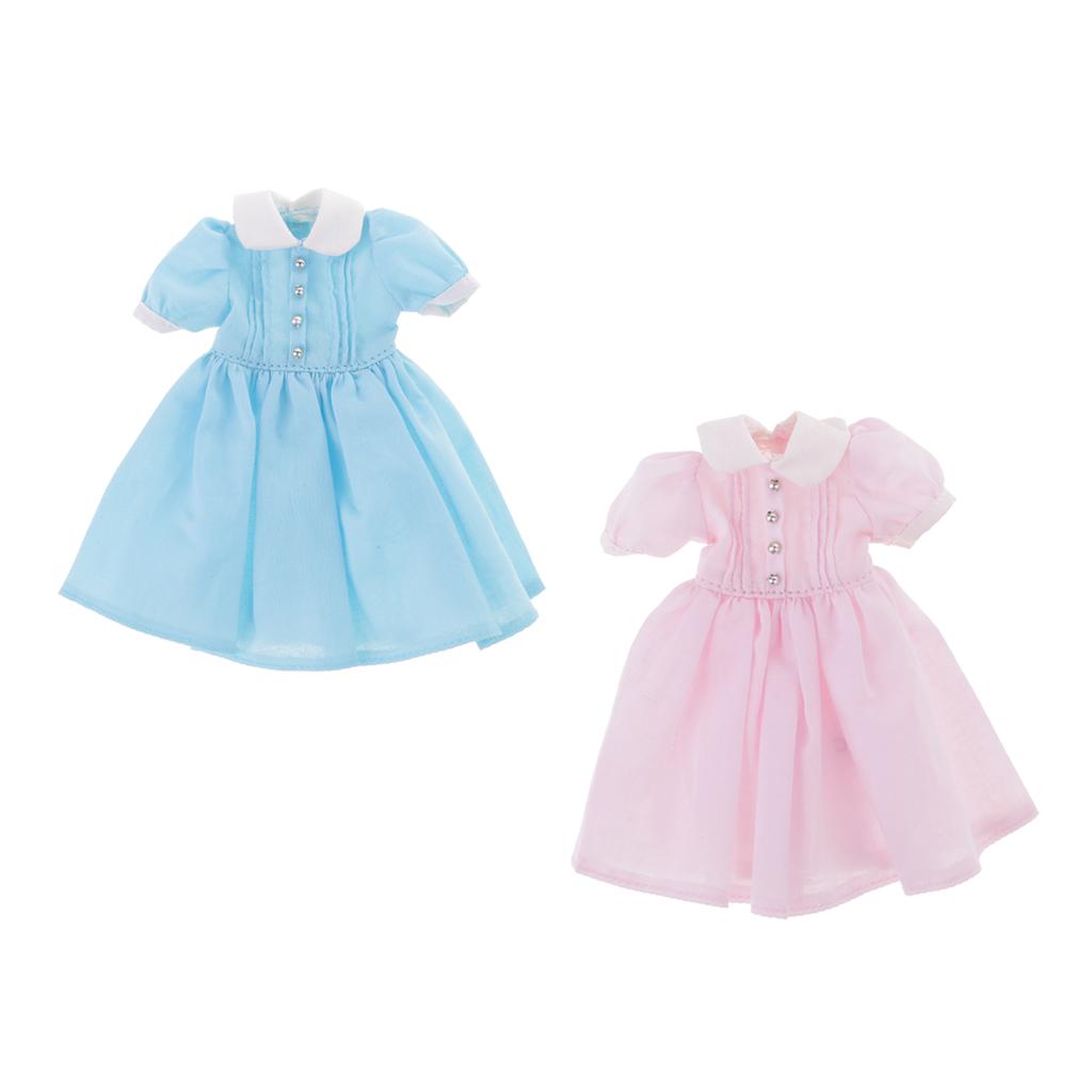 2PCS Lovely Dress Clothes Clothing Outfit for 1/6 Blythe Dolls Accessory