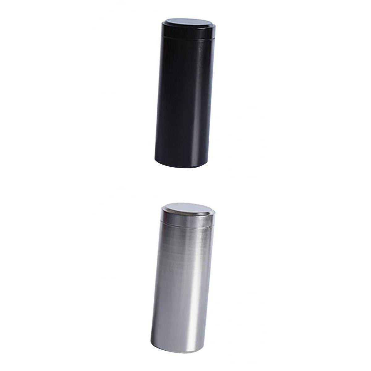 2 Pieces Tea Coffee Sugar Container Sealed Can Box Storage Tin Jar Canister