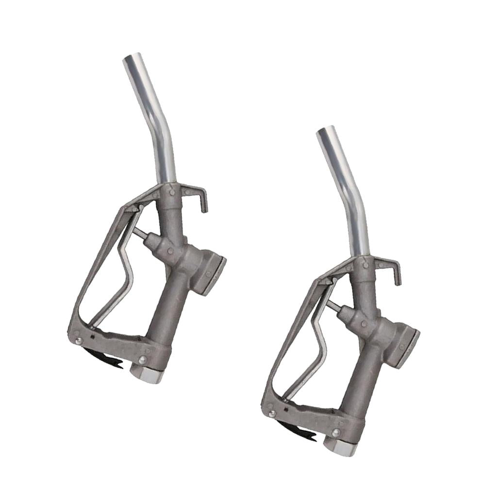 2 Pieces Manual 0-90L/min Fuel Gasoline Diesel Oil Nozzle Dispenser for Farm