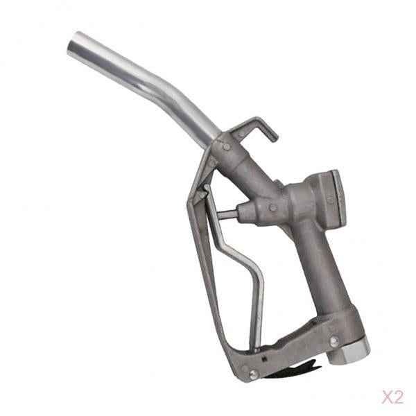 2 Pieces Manual 0-90L/min Fuel Gasoline Diesel Oil Nozzle Dispenser for Farm