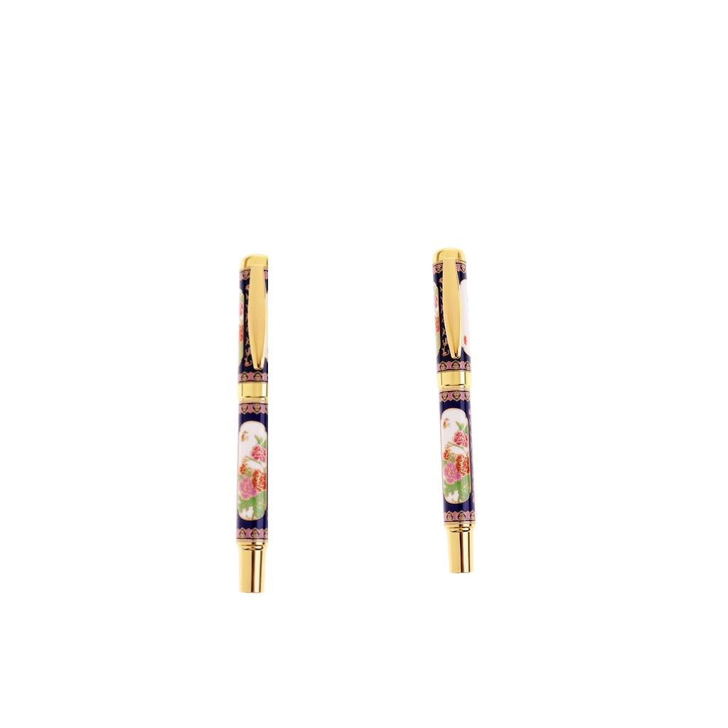 2pcs Chinese Ceramics Sign Pen Fountain Pen Ink Pen Gift Writing Tools