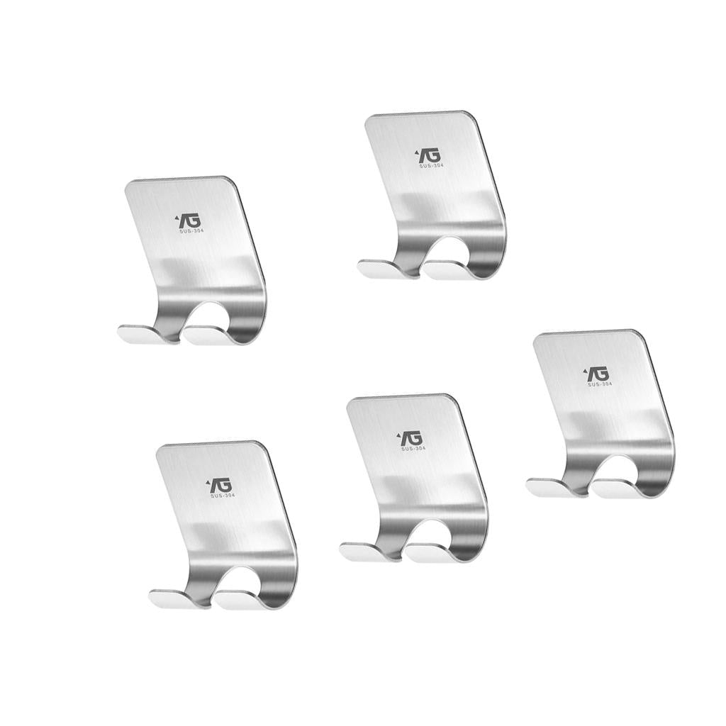 5 pieces Power Plug Socket Hook Rack Holder Hanger Home Wall Decor Organizer