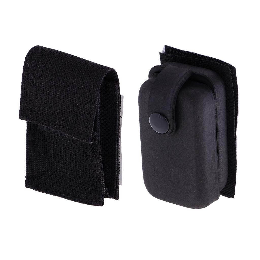 2 Pieces 9V Battery Holder Case Bag for Guitar Bass Active Pickups Black
