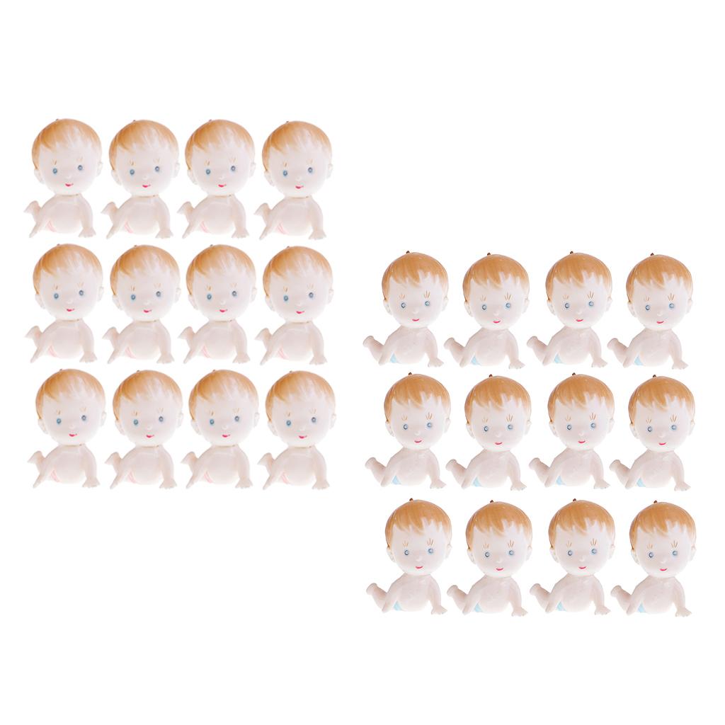 24pcs Mini Baby Doll Baby Shower Table Decor Party Bag Filler 5.5x6x 3.5cm