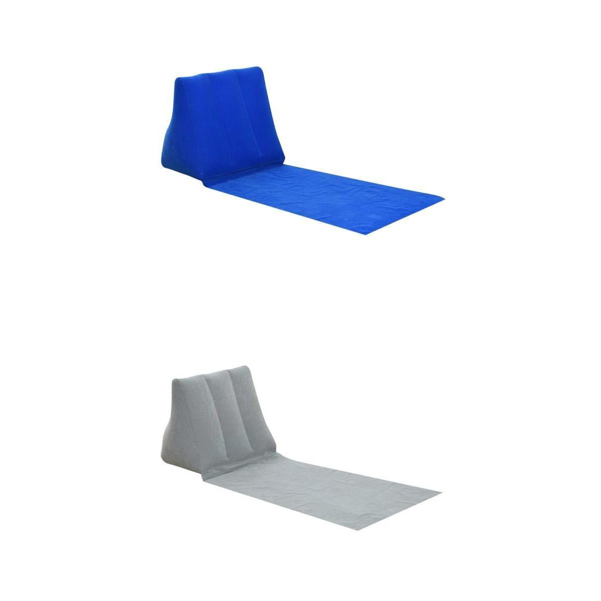2 pcs Inflating Beach Camping Lounger Back Pillow Cushion Chair Air Bed