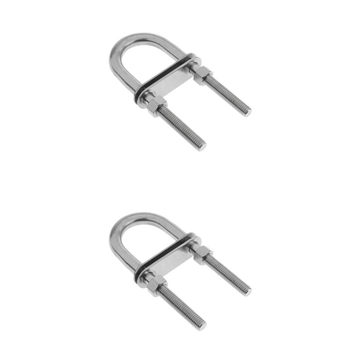 Bow/Stern Eye U-Bolt 304 Stainless Steel Boat/Marine Rigging M10x130/M8x120