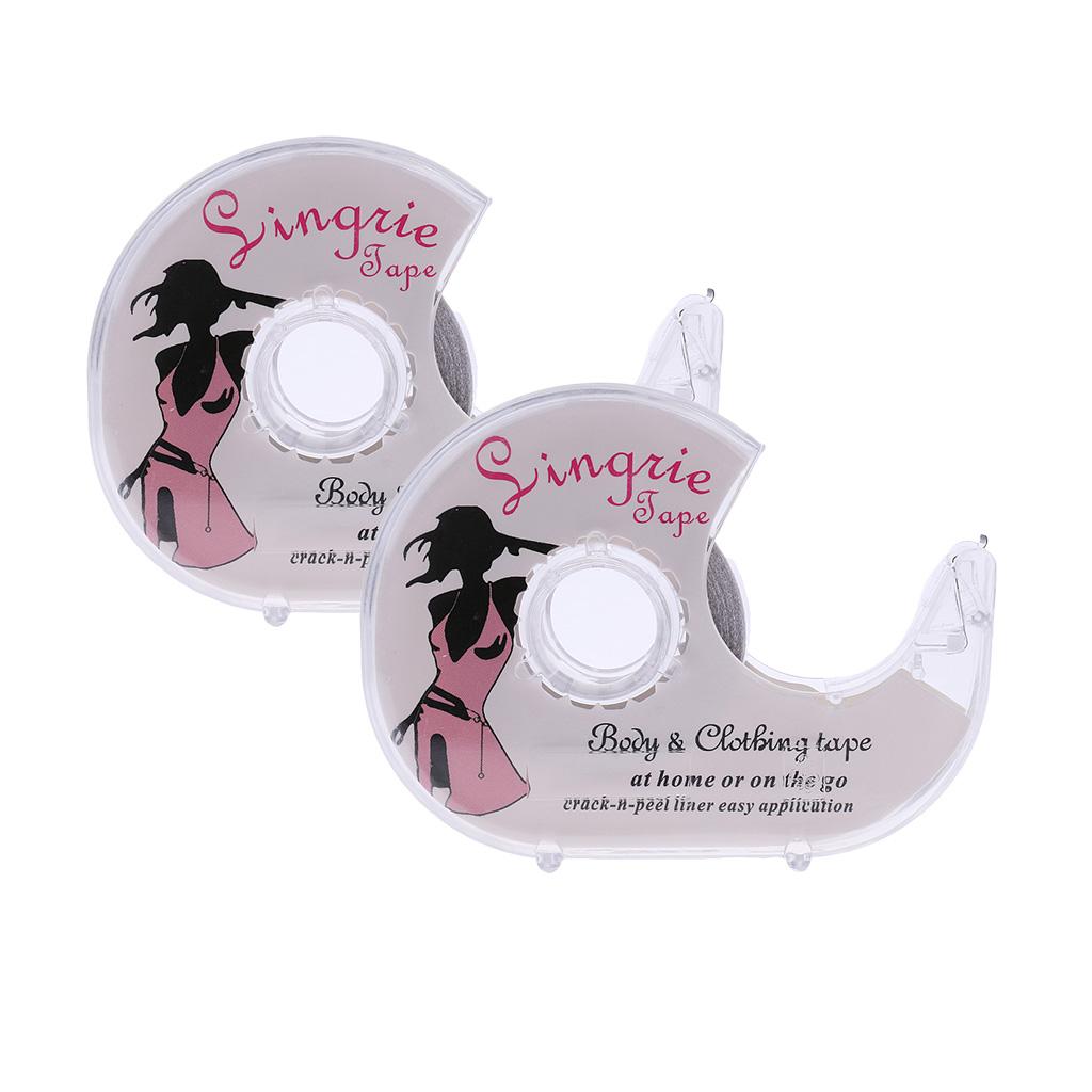 2x Double-Sided Lingerie Tape Adhesive For Clothes Dress Body Wedding Prom