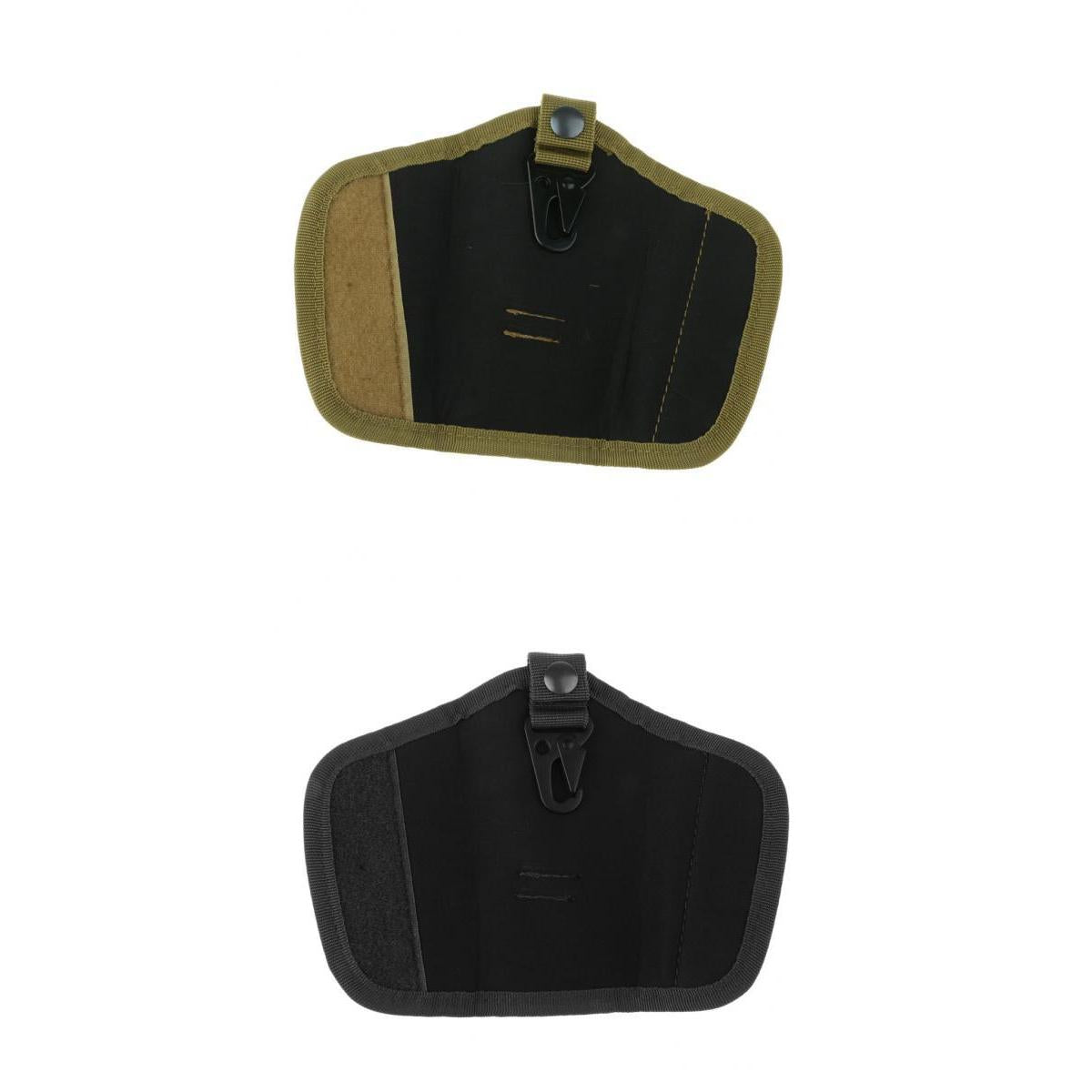 2 Pieces Oxford Silent Key Holder Pouch Nylon w/Flaps and Duty Belt Loop