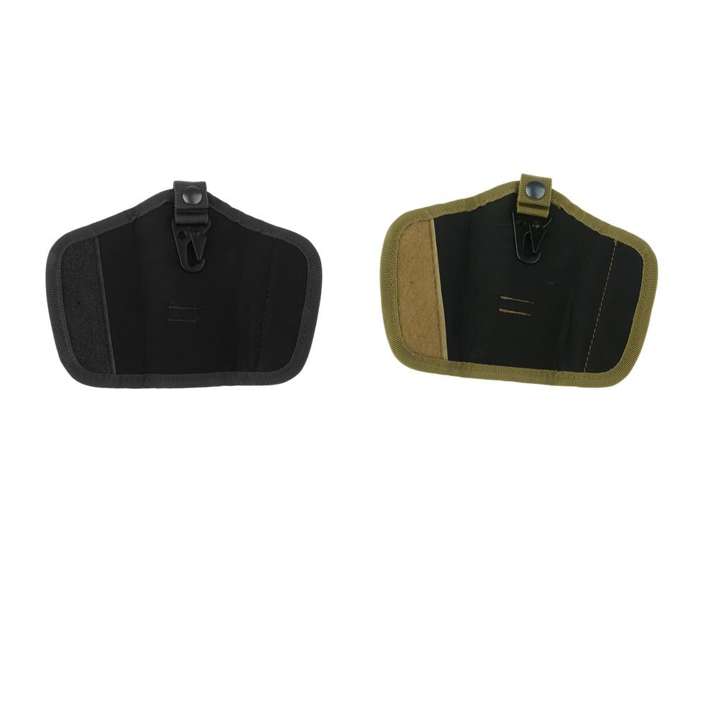 2 Pieces Oxford Silent Key Holder Pouch Nylon w/Flaps and Duty Belt Loop