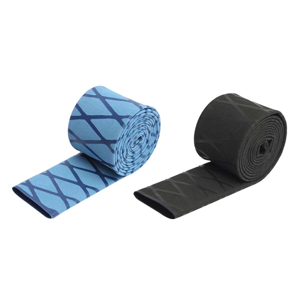 2 Pieces Non Slip Heat Shrink Wrap Tubing Fishing Rod Racket Sleeving Handle