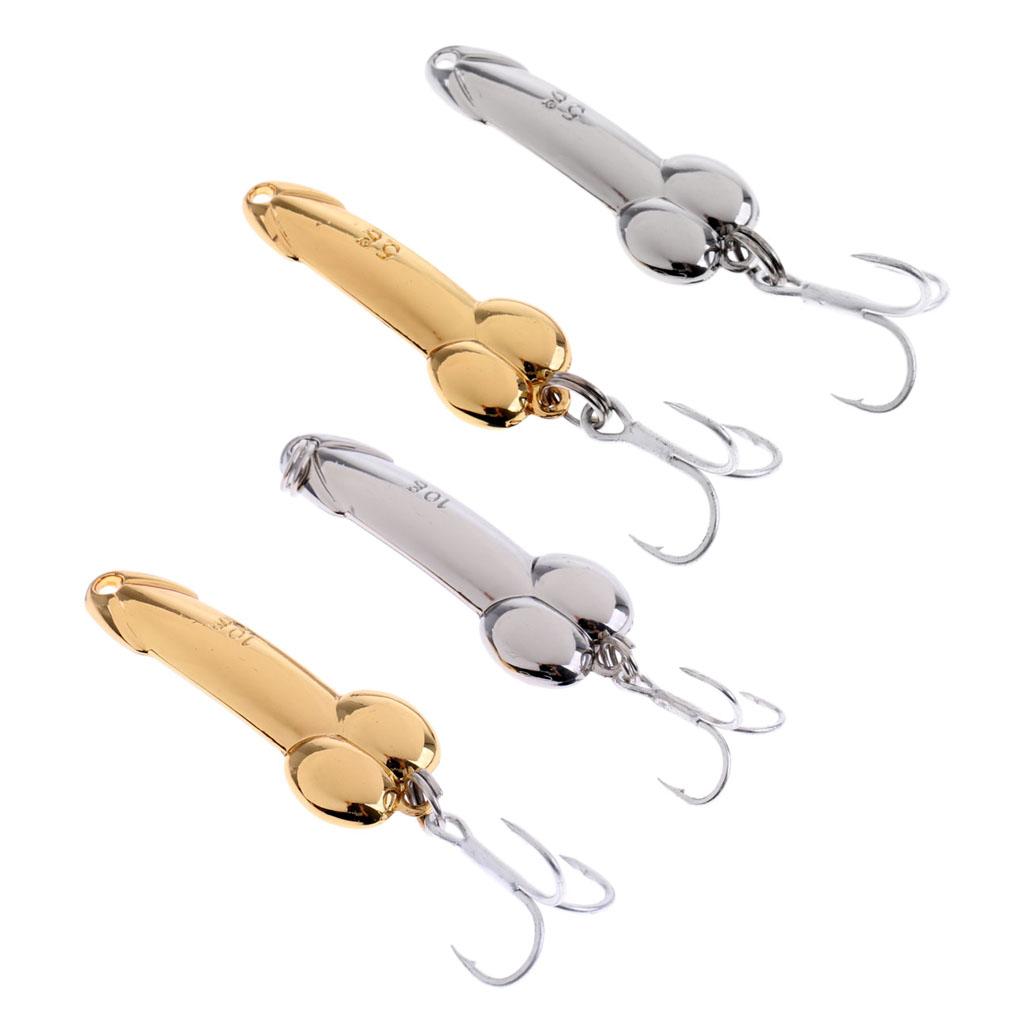 4pcs Spoon Fishing Lures Spinner Baits Metal Hard Sequins Lures Treble Hook