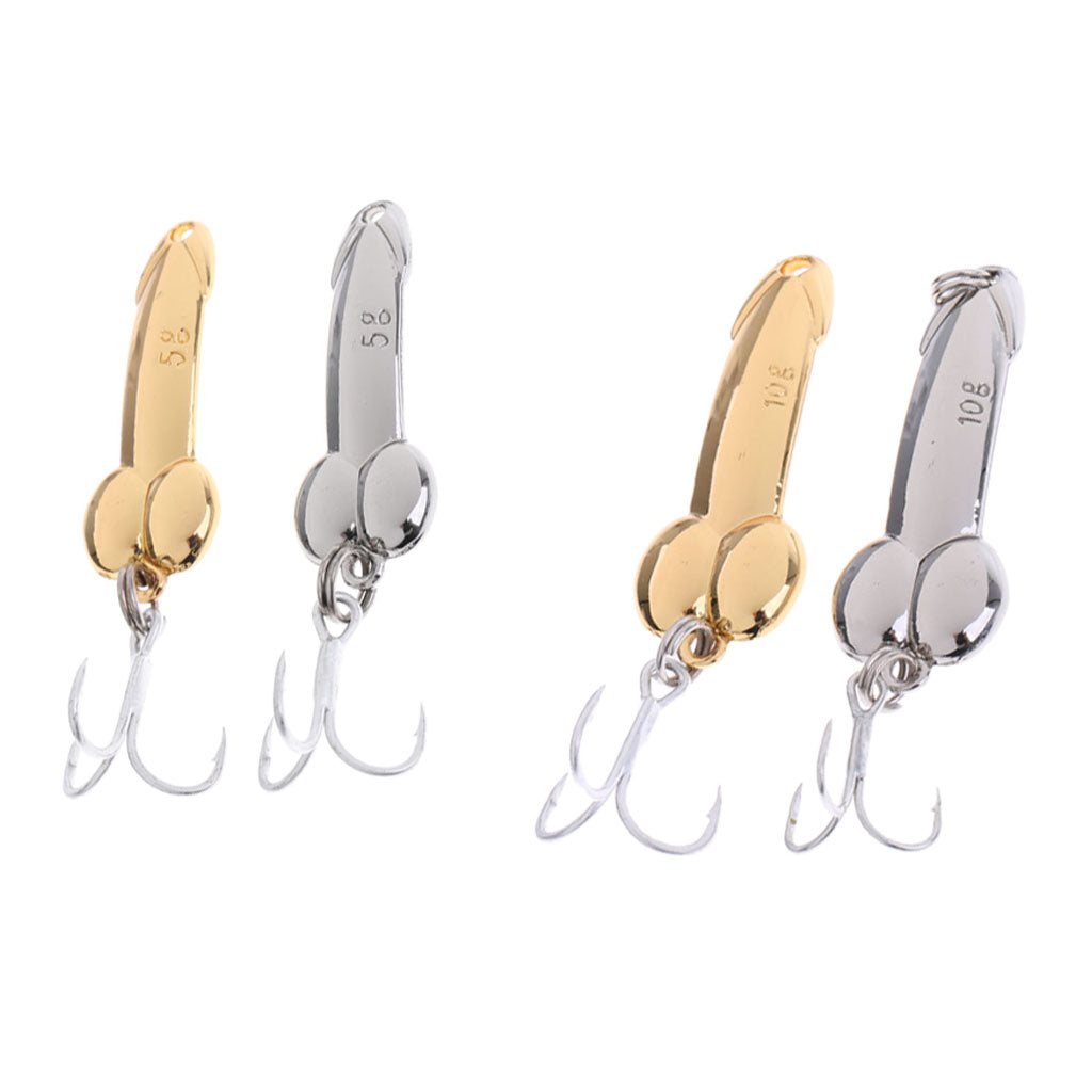 4pcs Spoon Fishing Lures Spinner Baits Metal Hard Sequins Lures Treble Hook