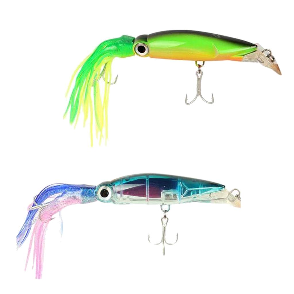 2pcs Fishing Skirt Lure Squid Octopus Fishing Lure Tuna Marlin Trolling Lure