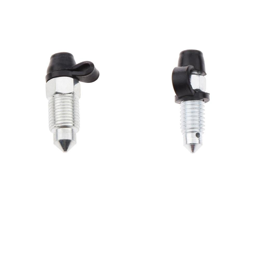 2pcs M10 x1mm & M8 x 1.25mm Motorcycle Brake Caliper Bleed Screw Bolts