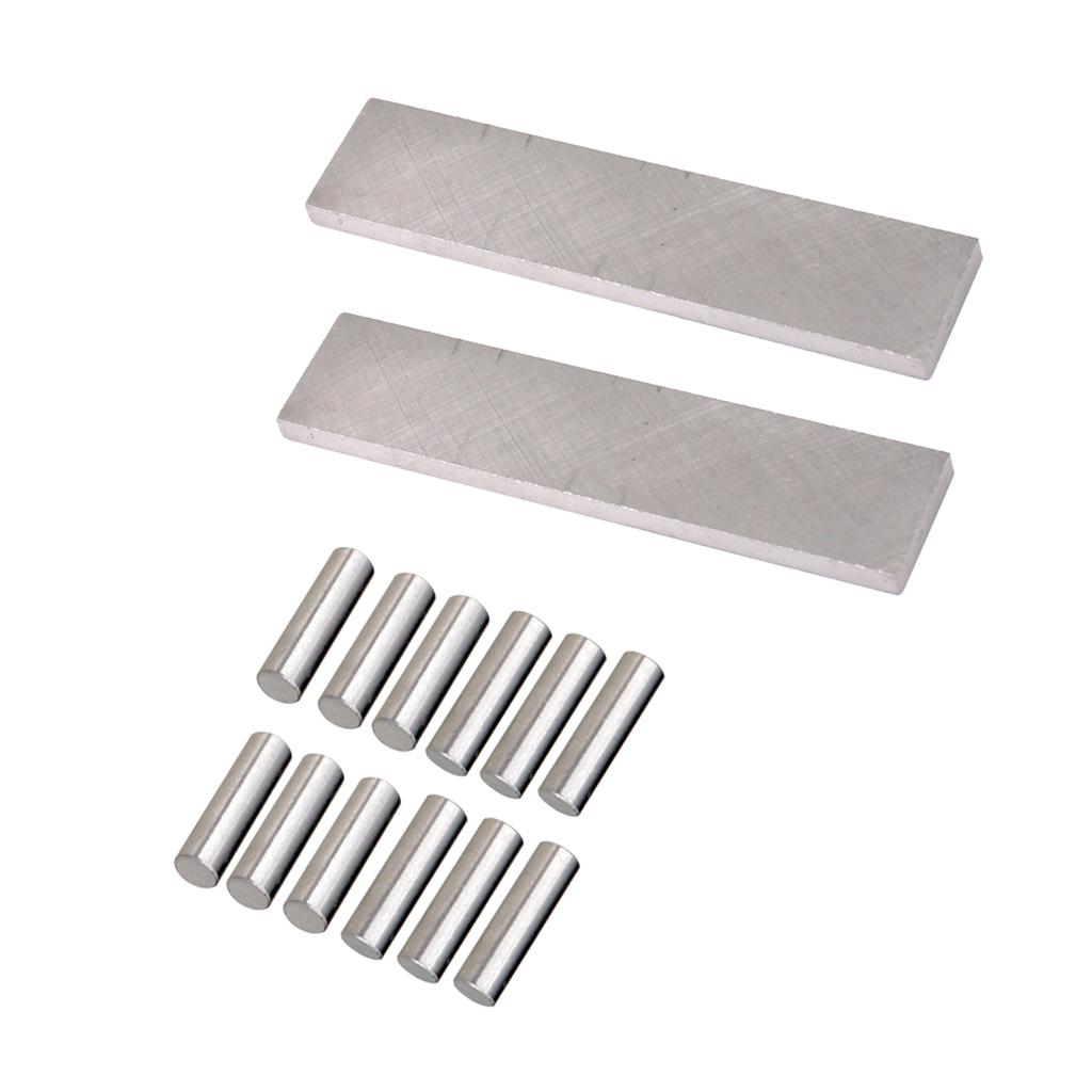 Alnico 5 Pickup Polepiece+Bar Magnet for Electric Guitar Humbucker