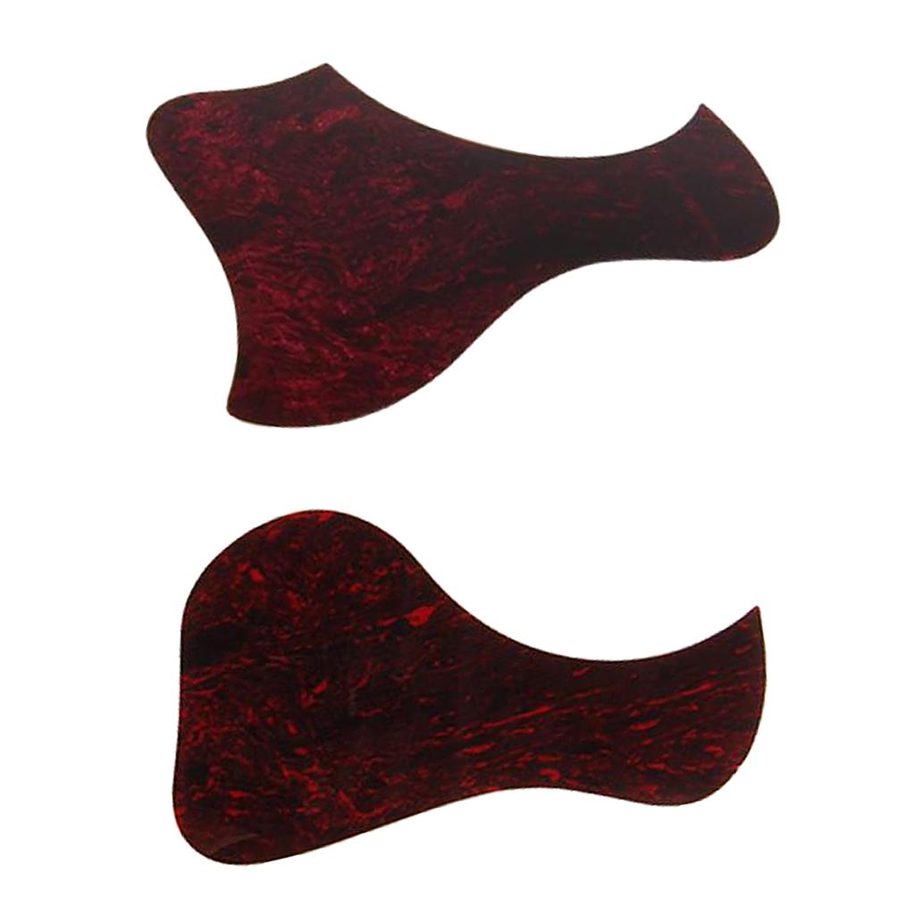 2 Pieces Adhesive Acoustic Guitar Pickguard Scratch Plate