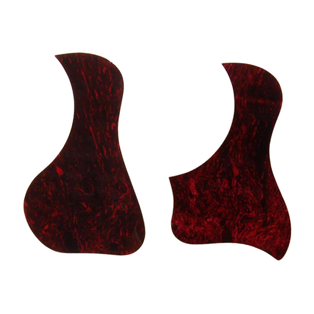 2 Pieces Adhesive Acoustic Guitar Pickguard Scratch Plate