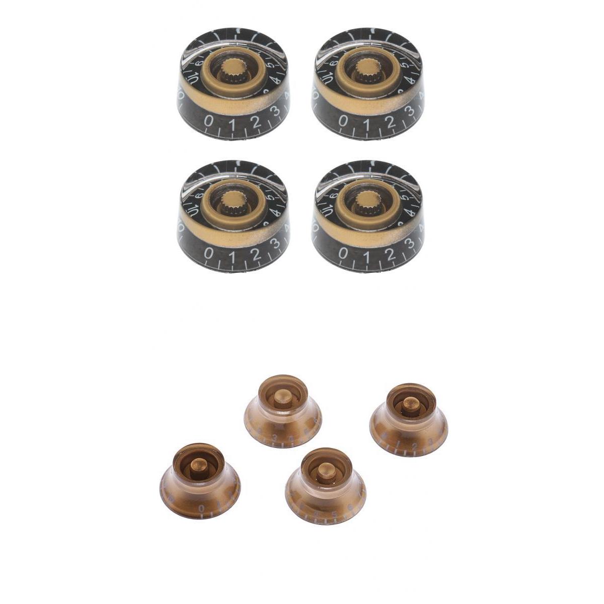 8 Pieces Acrylic Volume Tone Control Knobs for LP Electric Guitar