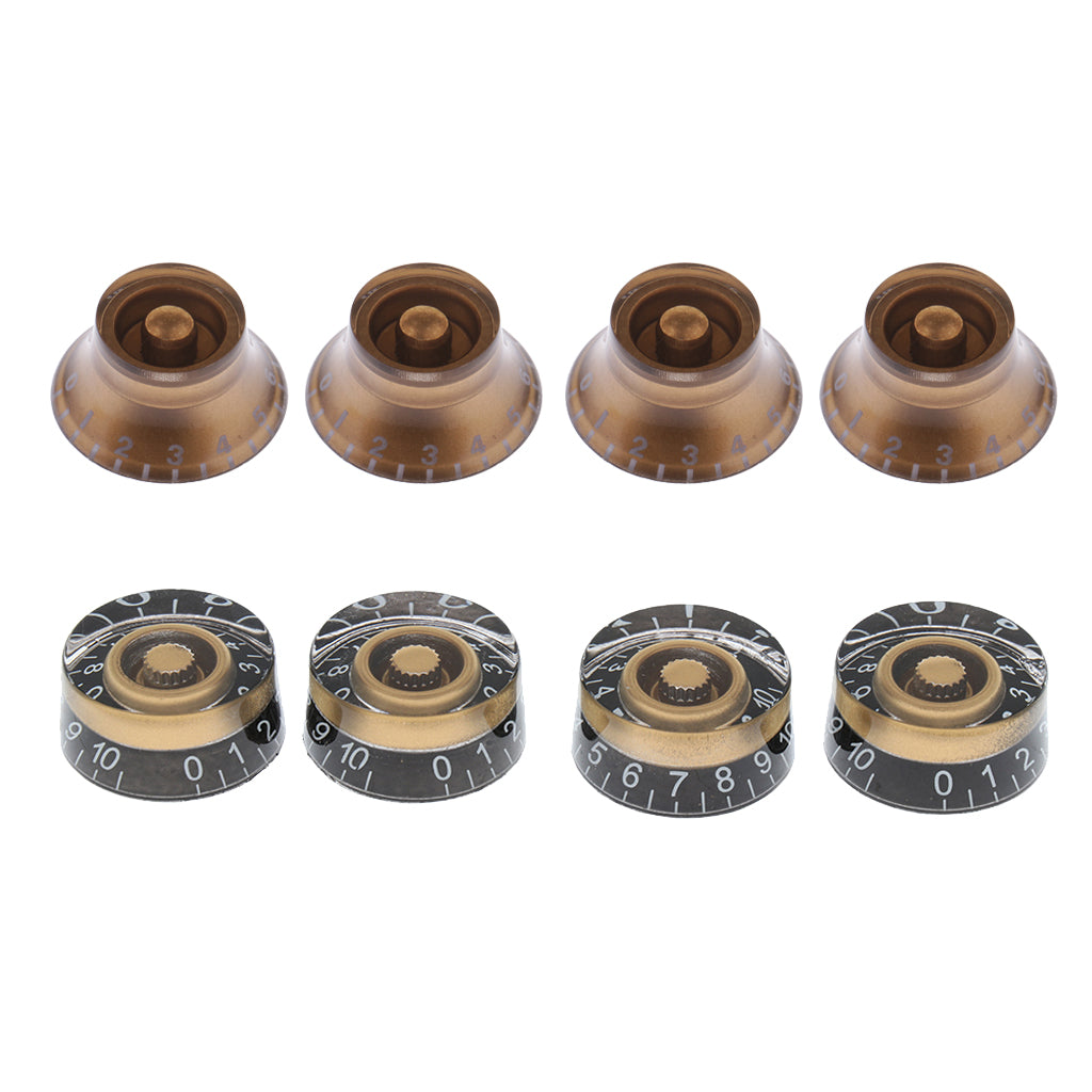 8 Pieces Acrylic Volume Tone Control Knobs for LP Electric Guitar