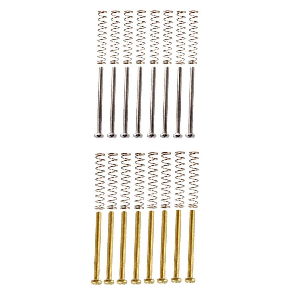2 Set Electric Guitar Humbucker Double Coil Pickup Frame Screws+Springs