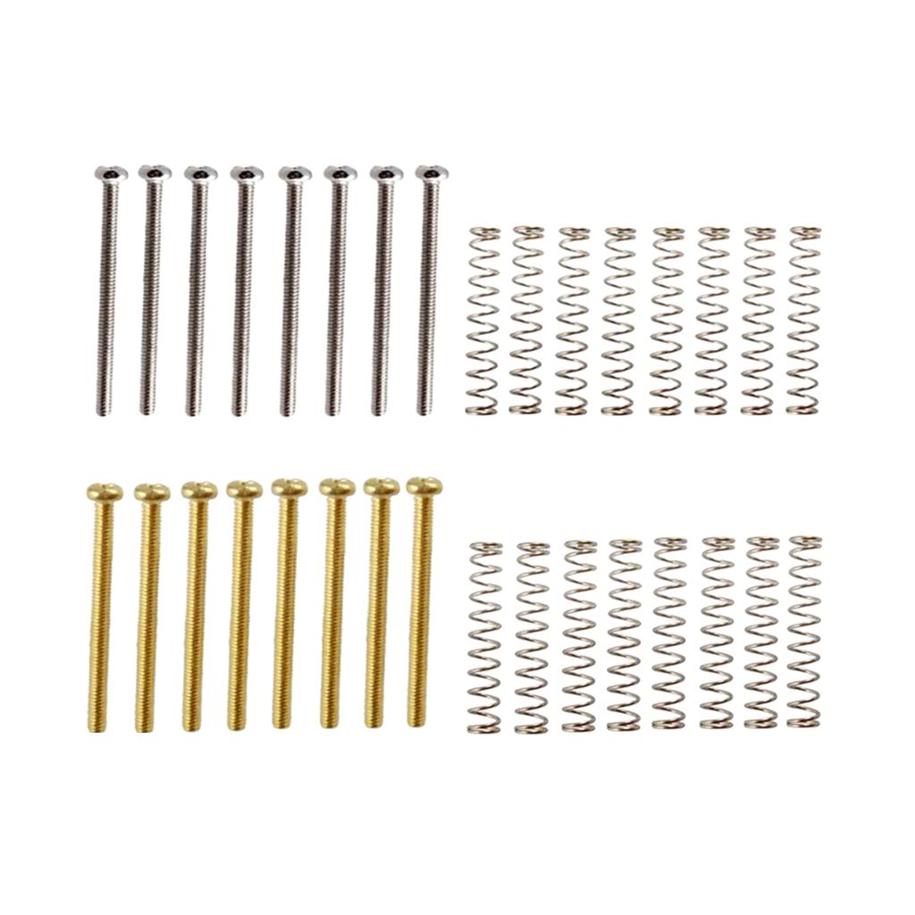 2 Set Electric Guitar Humbucker Double Coil Pickup Frame Screws+Springs